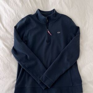 Vineyard Vines Women's Navy Shep Shirt Half-Zip Sweatshirt